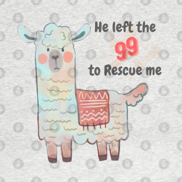 Inspirational bible verse He left the 99 to rescue me by Mission Bear